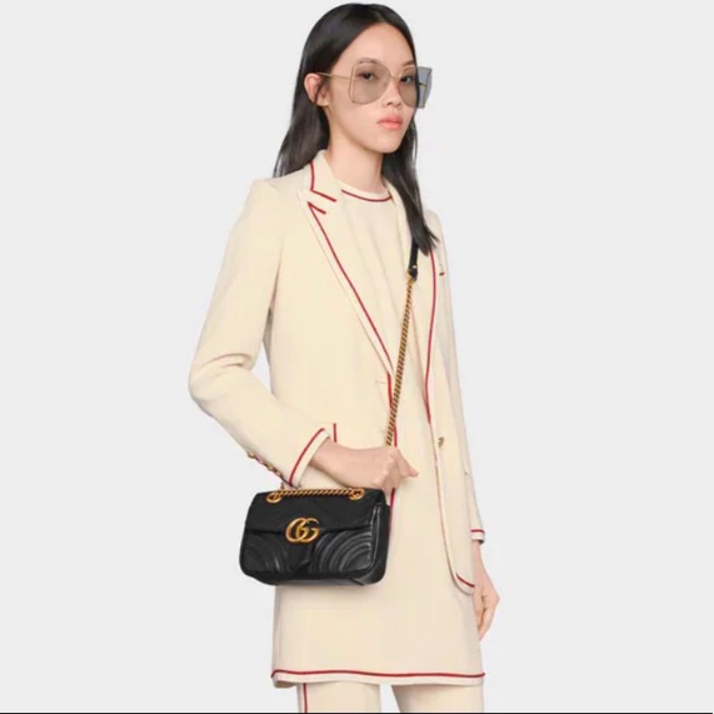 NWB GUCCI GG Marmont matelassé mini bag